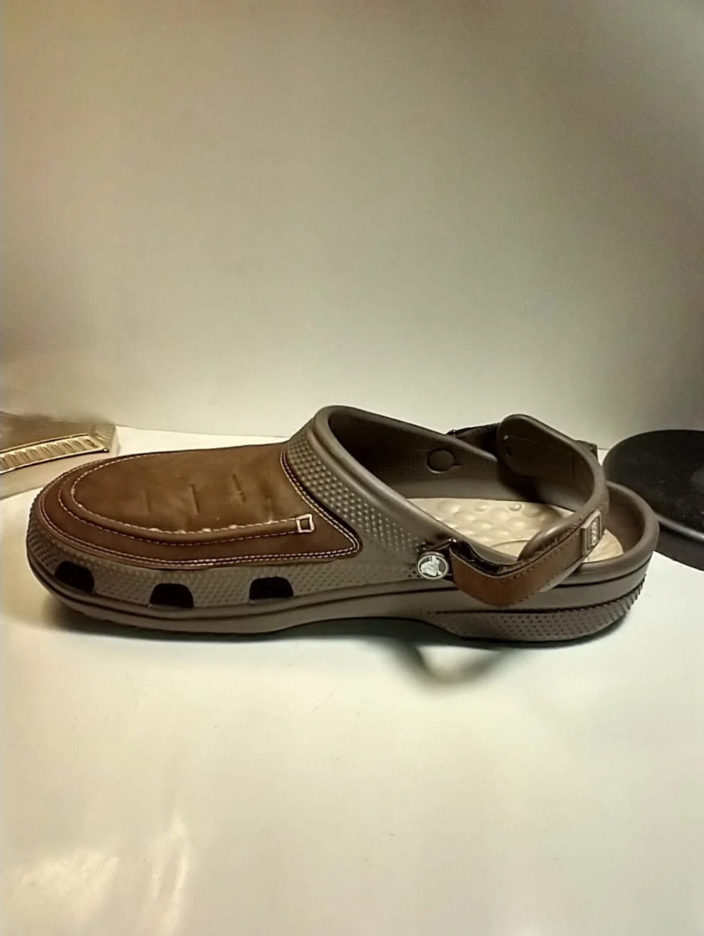 Crocs Yukon Vista II LiteRide Brown Clogs Shoes Men's sz 15 - Picture 6 of 11